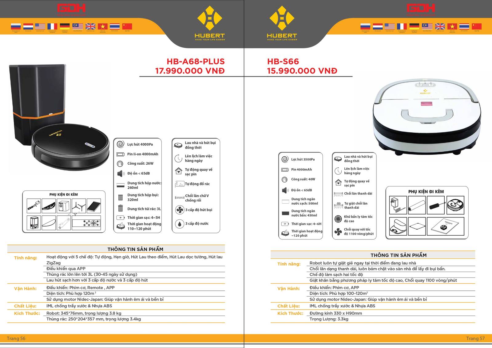 Máy hút bụi HUBERT Catalogue và Bảng giá mới nhất tại Bình Dương /Page 3